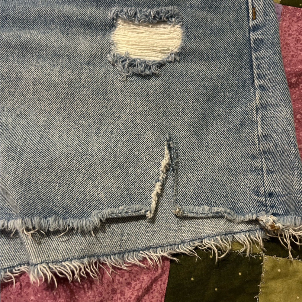 Madewell Relaxed‎ Denim Shorts Distressed Size 33 Style AJ241 - Picture 2 of 7